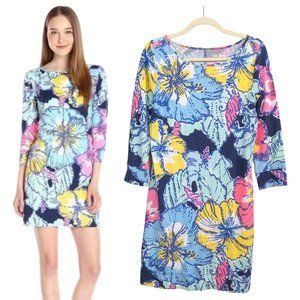 LILLY PULITZER Marlowe Dress in Big Flirt Hibiscus Floral Print Women's Sz XS